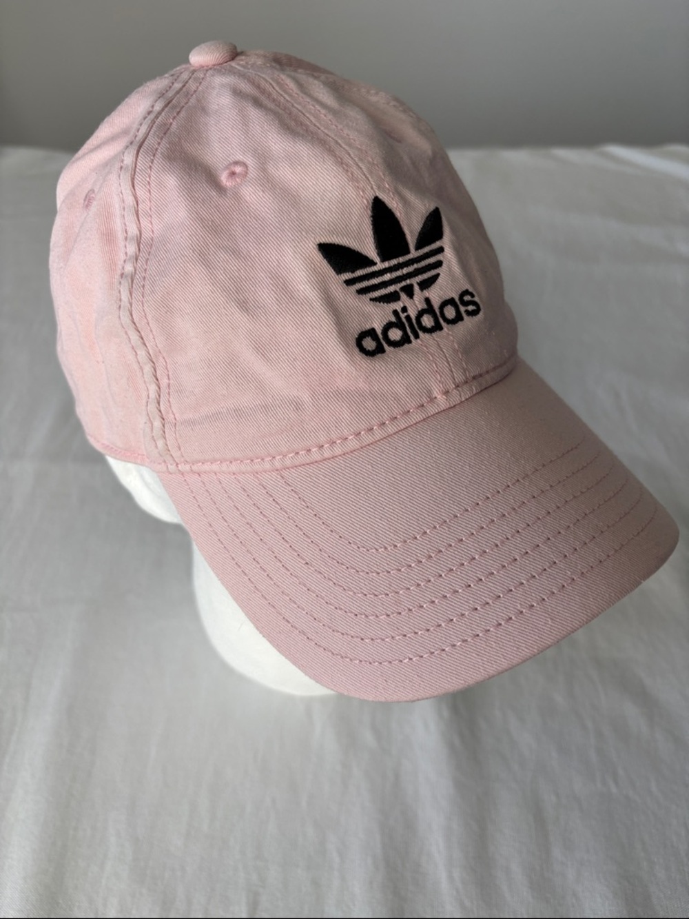 Adidas Light Pink Cap with Black Trefoil Logo